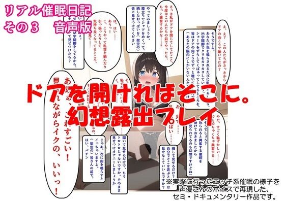 【音声作品】リアル催●日記その3「ドアを開ければそこに。幻想露出プレイ」音声版(SEI’s factory) [d_278116]