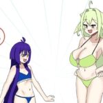 ちっぱいとおっぱい(白黒丘) [d_279877]