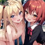 外で露出する女の子集(御誌) [d_274630]