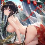 正月風ビキニの黒髪少女 / R-18 CG集 （72枚）(AngelAkiha) [d_276366]