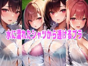 水に濡れたシャツから透けるブラ(エロ天使商会) [d_280542]