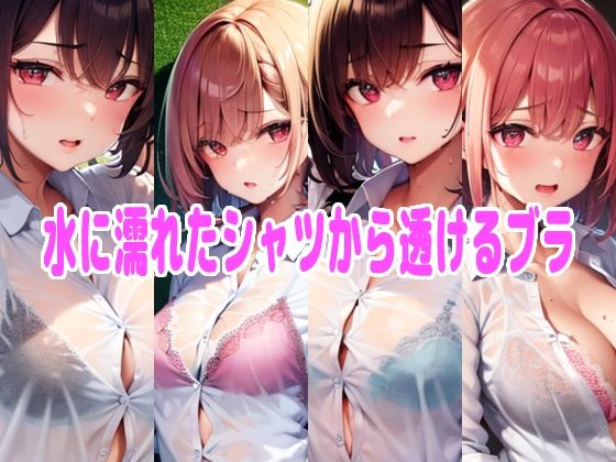 水に濡れたシャツから透けるブラ(エロ天使商会) [d_280542]