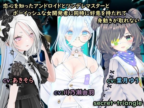 恋心を知ったアンドロイドとツンデレマスターとボーイッシュな女開発者に同時に好意を持たれて身動きがとれない(シークレット・トライアングル) [d_282018]