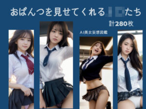おぱんつを見せてくれるJKたち(AI美女妄想図鑑) [d_284279]
