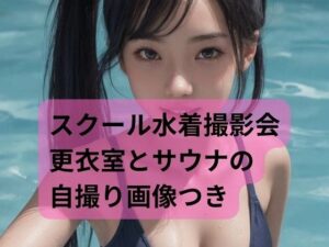 スクール水着撮影会 in プール、サウナと更衣室で女の子の自撮りつき(秋野美女研究所) [d_284562]