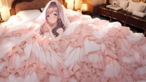 ウエディングドレス美少女セット8ベッドイン(Dresscco) [d_276874]