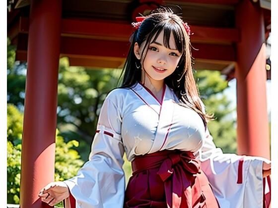 爆乳えっちな巫女さんと雨宿り(AIUEOEKAKI) [d_278460]