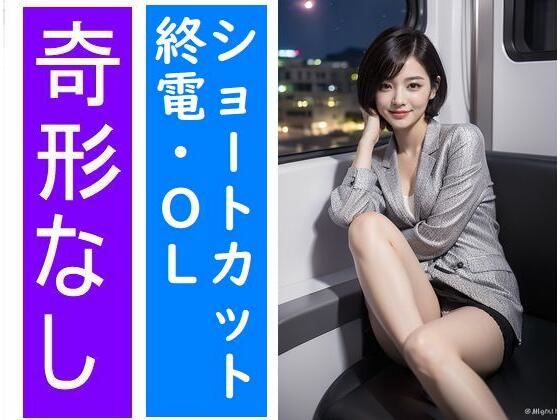 電車の向かい席11〜終電ОL〜ショートカット(★マイナーフェチ★の殿堂) [d_285472]