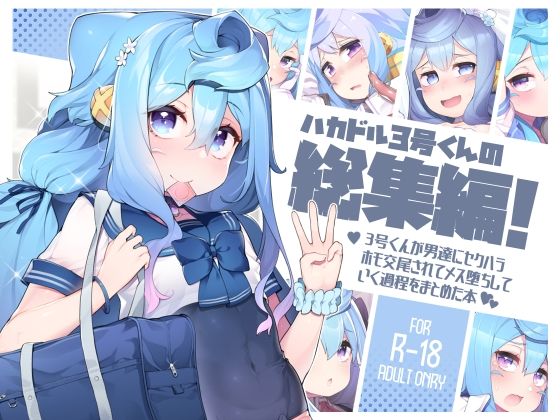 ハカドル3号くんの総集編！3号くんが男達にセクハラホモ交尾されてメス堕ちしていく過程をまとめた本(くろぽぷら) [d_286018]