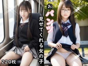 おパンツ見せてくれる女の子(エロAIいらすとや) [d_286931]