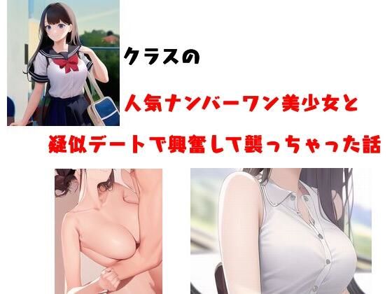 クラスの人気ナンバーワン美少女と疑似デートで興奮して襲っちゃった話(Inazuma) [d_289702]
