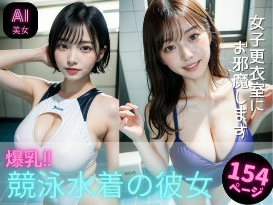 爆乳！競泳水着の彼女〜女子更衣室にお邪魔します〜全154P(AI美女セレクション) [d_289835]