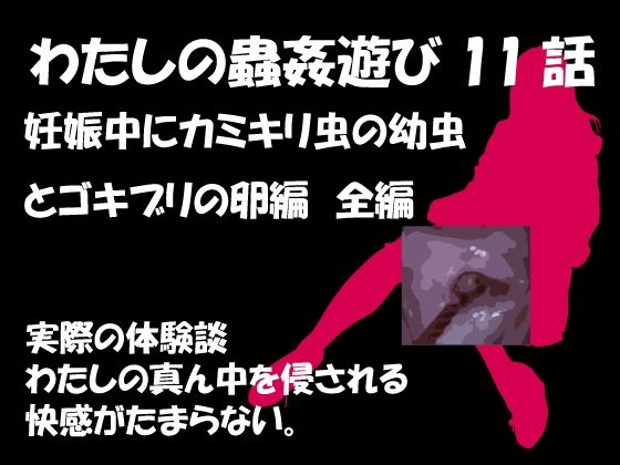 私の蟲姦遊び 第11話 妊娠中にカミキリ虫の幼虫とゴキブリの卵編 全編(シングルママの日常) [d_290207]