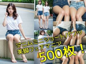 デニムミニショートパンツ美脚フェチマニア500枚 大好きな女子大生の日常の姿(リアル日替わりさん) [d_290264]