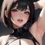 ノースリーブ腋見せまとめ（AI生成）（基本29枚＋腋毛差分29枚）(@henry336) [d_290486]