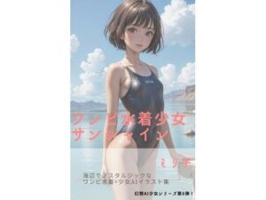 ワンピ水着少女サンシャイン(ミリ子) [d_291577]