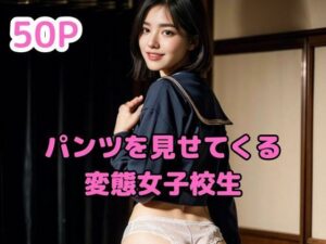 パンツを見せてくる変態女子校生(彩風  咲) [d_291625]