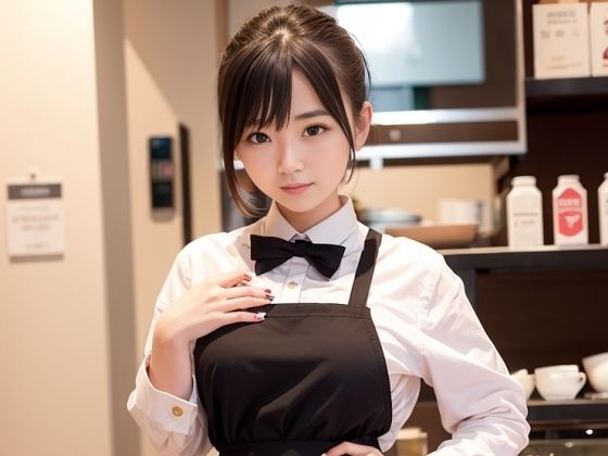 喫茶美女図鑑 300枚［AI美人写真集］(AI世界出版社) [d_271736]