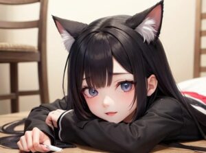 ゴスロリ猫耳ガール(びっぷるーむ) [d_274107]