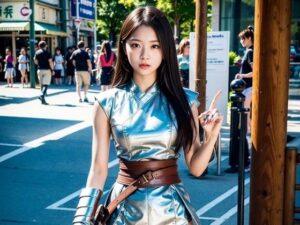 市街の女戦士たち 132枚 ［AI美人写真集］(AI世界出版社) [d_275091]