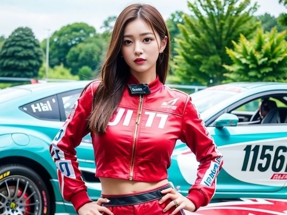 美しき走り姫たち – カーレーサーと美女の融合［AI美人写真集］(AI世界出版社) [d_276939]