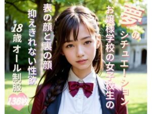 夢のシチュエーション お嬢様学校の女子校生（18歳JK）の表の顔と裏の顔(AI_MODEL_agency) [d_287357]