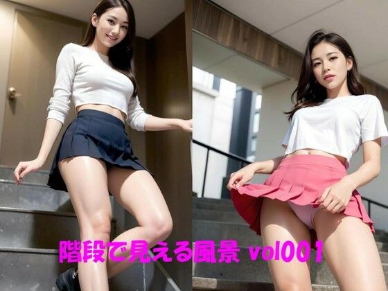 階段で見える風景 vol001(カマキリン) [d_289417]