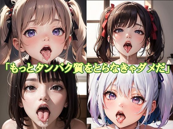 「もっとタンパク質をとらなきゃダメだ」AI生成イラスト集（画像は商用利用可！）(kojirom画像生成所) [d_291154]