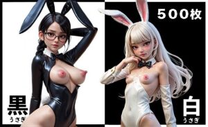 白×黒 バニーガール(きくちゃん) [d_292852]