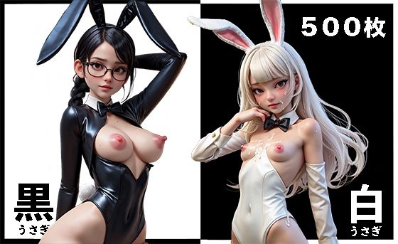 白×黒 バニーガール(きくちゃん) [d_292852]