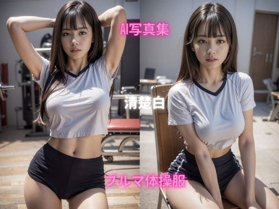 AI写真集 清楚白 SHIRO SEISO ブルマ体操服(Premium Girls) [d_293038]