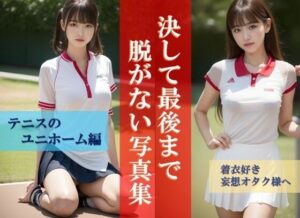 – 決して最後まで脱がない写真集 【テニスユニホーム編】 -(☆AIエロ画像クリエイター☆) [d_293119]