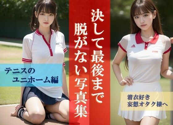 – 決して最後まで脱がない写真集 【テニスユニホーム編】 -(☆AIエロ画像クリエイター☆) [d_293119]