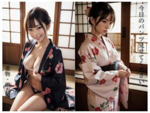 今日のパンツ見せてください。着物・浴衣編(ガールB) [d_293239]