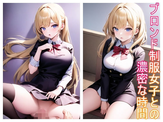 ブロンド制服女子との濃密な時間(ビンビンクリップ) [d_293804]