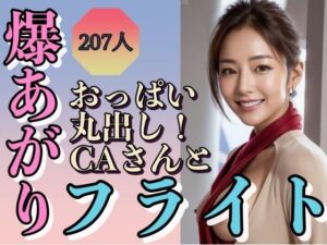 おっぱい丸出しCAさんと爆上がりフライト(秋子) [d_295156]