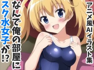 なんで俺の部屋にスク水女子が！？-アニメ風AIイラスト集-(あいあいキュン太) [d_295252]