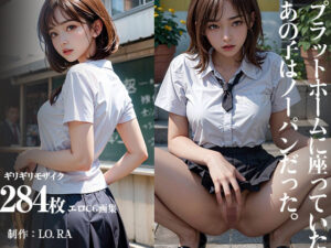 プラットホームに座っていたあの子はノーパンだった(LO.RA) [d_295737]