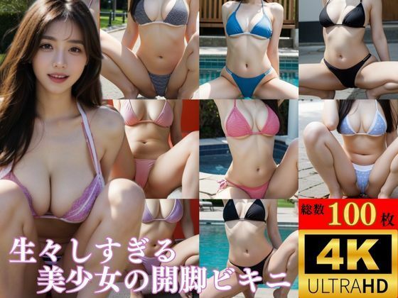 【4K高画質】生々しすぎる美少女の開脚ビキニ(えちえち大臣土井) [d_297233]