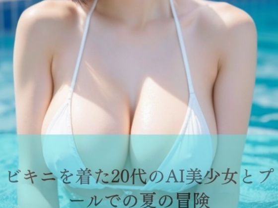 ビキニを着た20歳のAI美少女とプールでの夏の冒険(まっちゃん（AI美女）) [d_297396]