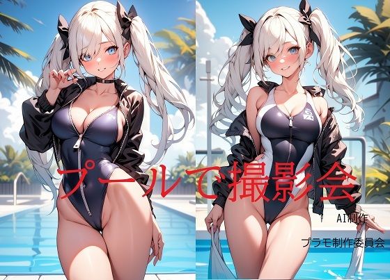 プールで撮影会(プラモ制作委員会) [d_298161]