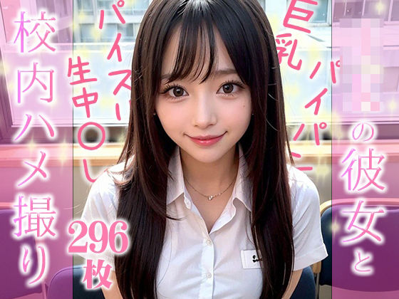女子校生のパイパン彼女と校内ハメ撮りセックス(みっくすAI) [d_298614]