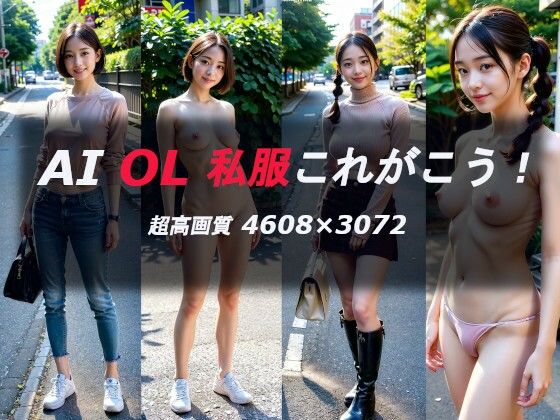 【超高画質4K越え】AI OL 私服これがこう！(AILunaのセクシーグラビアOL編) [d_298847]