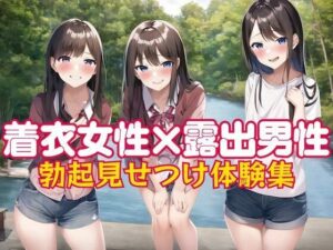 着衣女性×露出男性 勃起見せつけ体験集(破滅乱淫オーガズム) [d_298870]