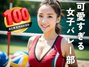 可愛すぎる女子バレー部 アスリート女子100連発(AI美女Maker) [d_299040]