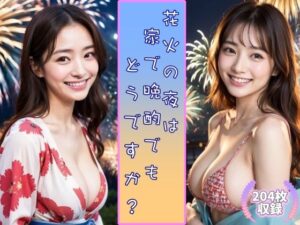 花火の夜は家で晩酌でもどうですか 浴衣巨乳美女がお酒を勧める夏の花火の夜 おっぱいに釣られて寄り道(アメジストナイト企画) [d_299071]