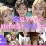 金髪ギャルが野外学習でヤリまくり(にゃんにゃん屋) [d_299543]