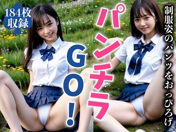 【制服パンチラ】野外で制服姿の美女をくぱぁと開脚！萌え萌え写真集(瞬間サファイア出版) [d_299762]