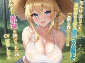 田んぼに落ちていた異世界から来た腹ペコの女騎士にご飯を食べさせたらお礼に処女を捧げられた件(巨乳大好き屋) [d_299991]