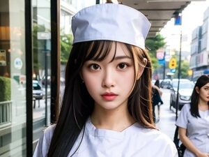 街角の輝くナースたち 133枚 ［AI美人写真集］(AI世界出版社) [d_283446]